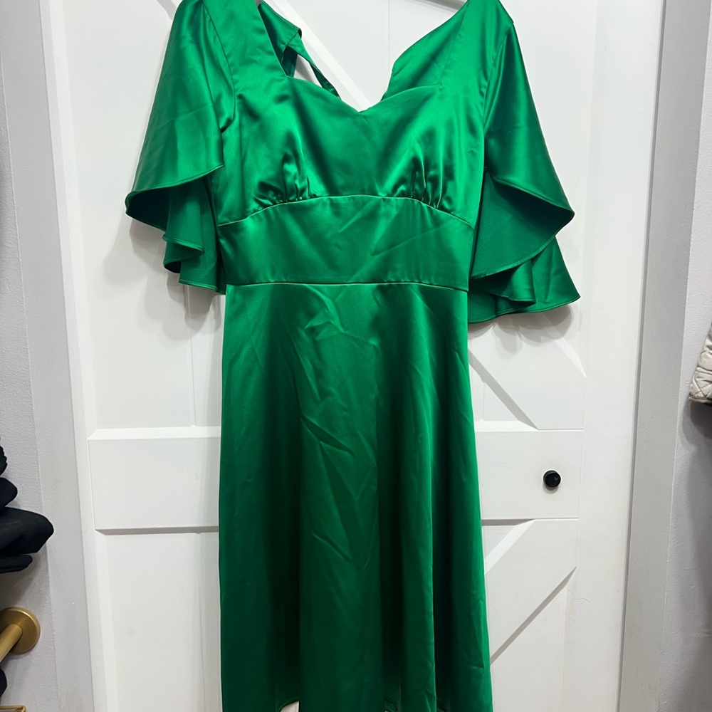 Voodoo Vixen Asymmetrical Green Dress